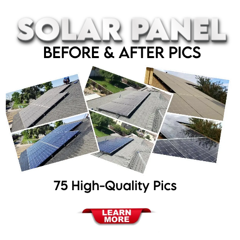 Solar Panel Before and After Picture Pack